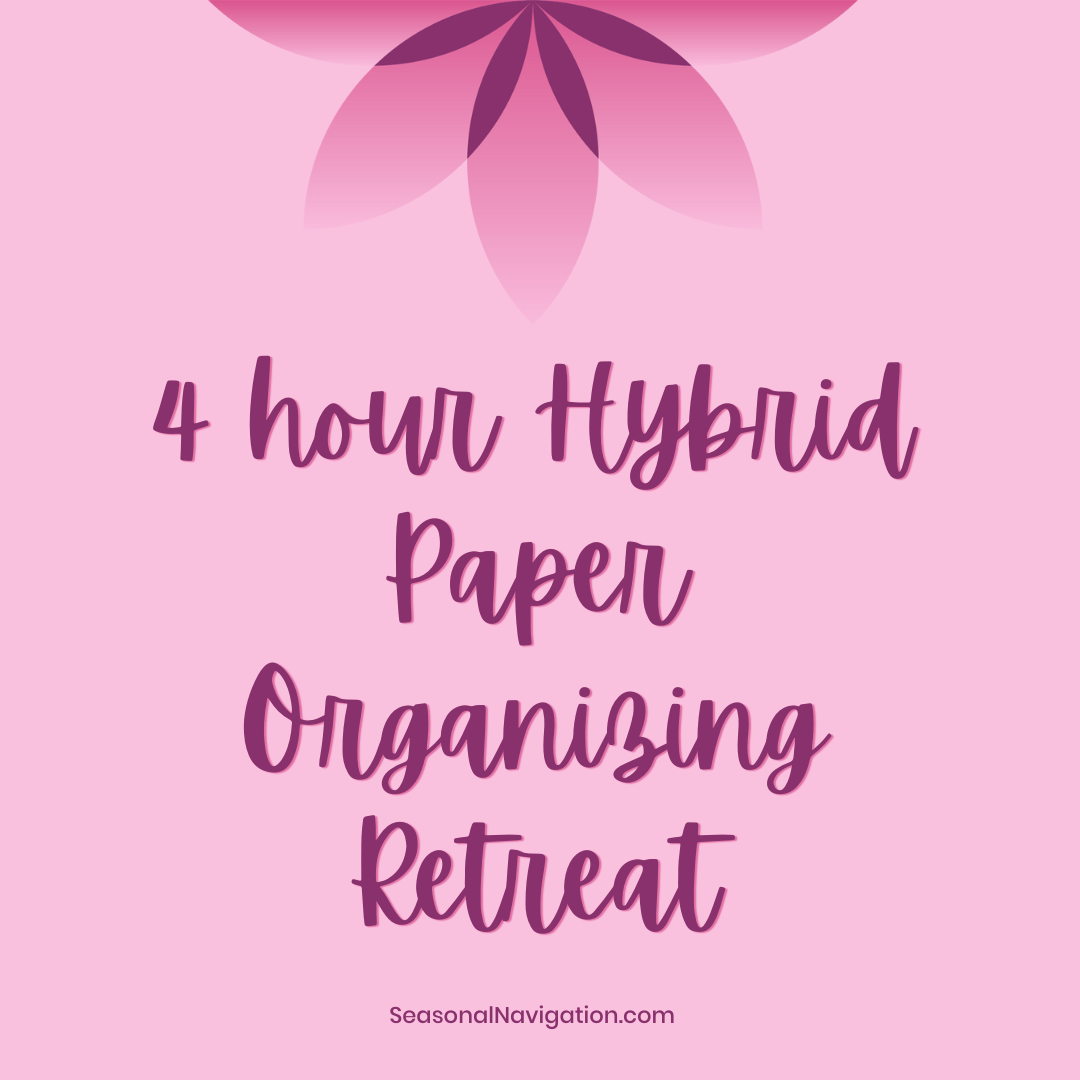 4hr Hybrid Paper Organizing Retreat