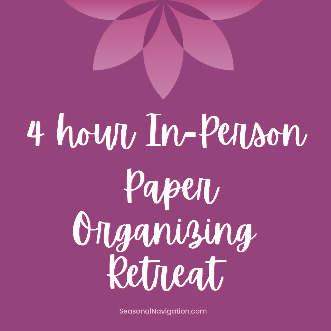 4hr Paper Organizing Retreat